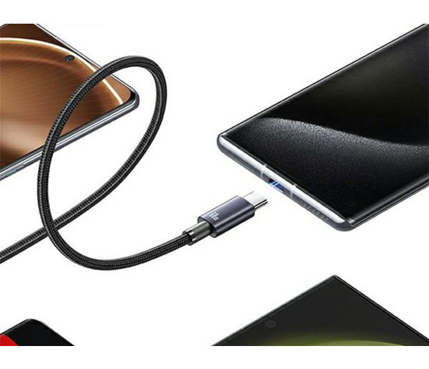 USAMS  Kabel USB-C na Lightning 30W 0,25mFast Charging stalowy - 1569014 - zdjęcie 3
